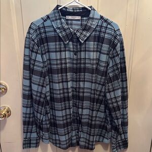 Lee Casual Blue and Black Checkered Shirt